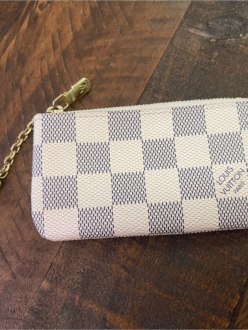 Louis Vuitton Damier Azur Canvas Key Pouch
